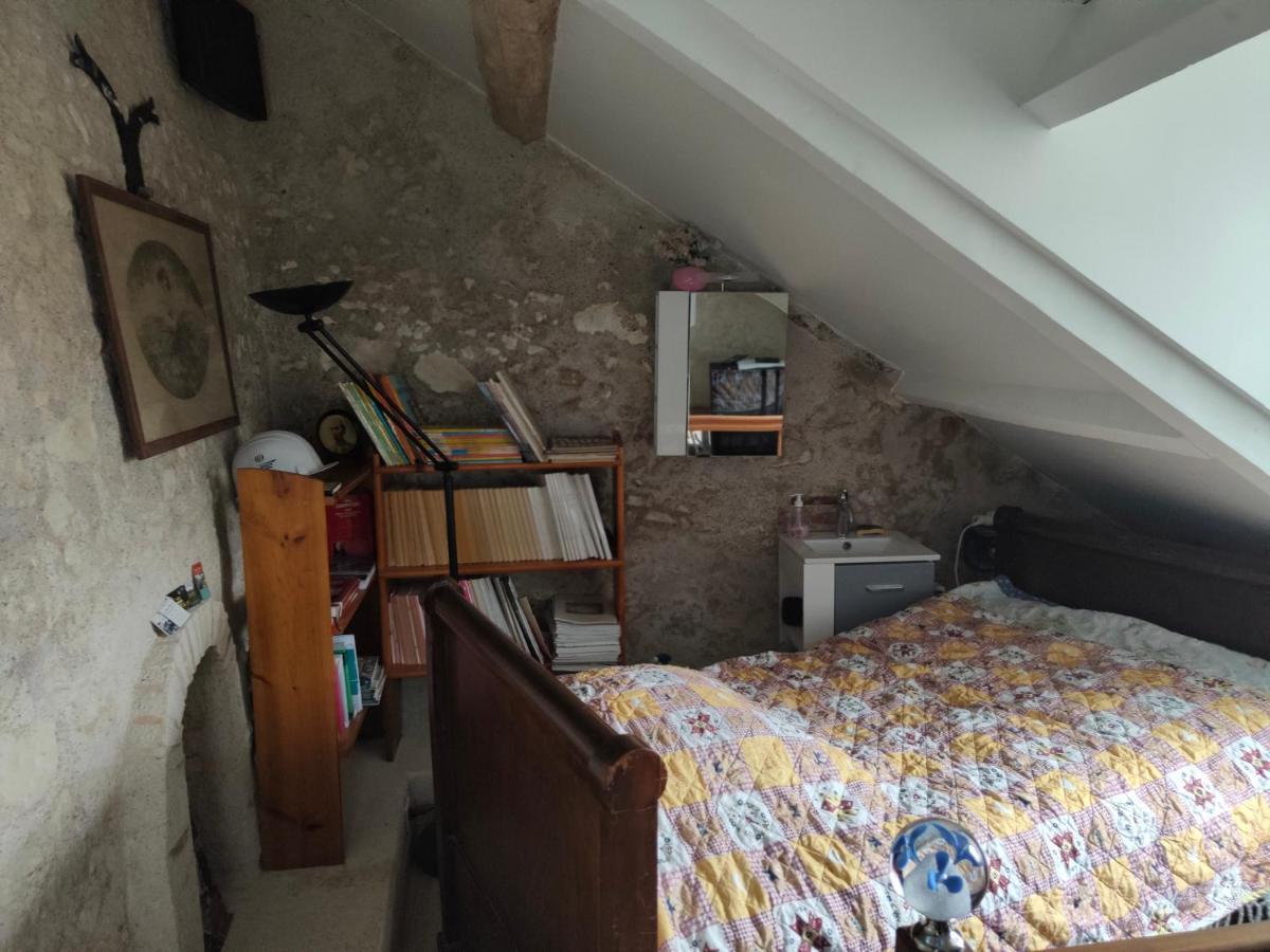 La Maison Bleue De Husseau Ancienne Ferme Semi-Troglodytique 18E Siecle Villa Montlouis-sur-Loire Exterior foto